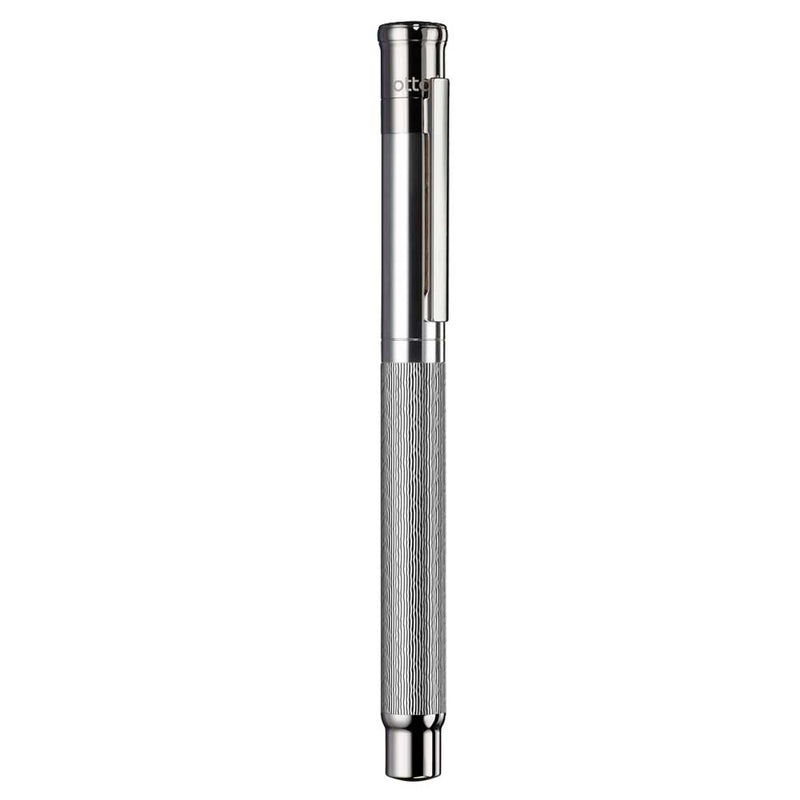 OTTO HUTT, Fountain pen - DESIGN 04 PRINCESS CUT SILVER.