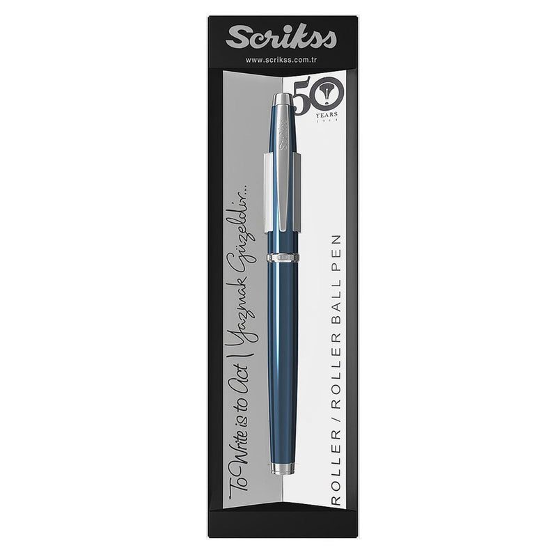 SCRIKSS, Rollerball Pen - METROPOLIS 800 NAVY BLUE.