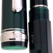 PLATINUM, Fountain Pen - #3776 CENTURY silver trim LAUREL GREEN 4