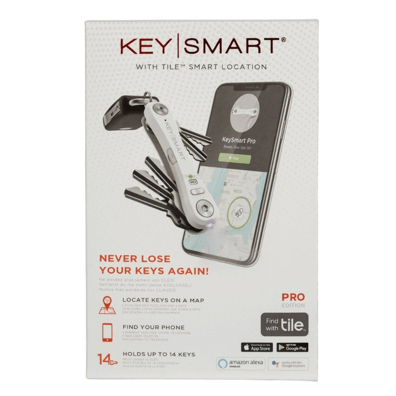 KEYSMART, Pro W/Tile Smart Location WHITE 6