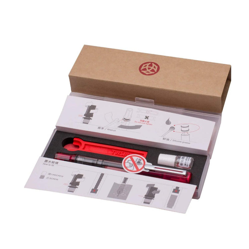 TWSBI, Fountain Pen - ECO TRANSPARENT BLOSSOM RED.