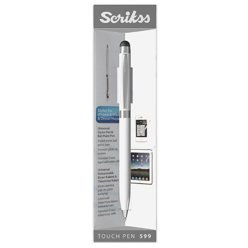 SCRIKSS, Ballpoint Pen - TOUCH PEN 599 Pearl White 4