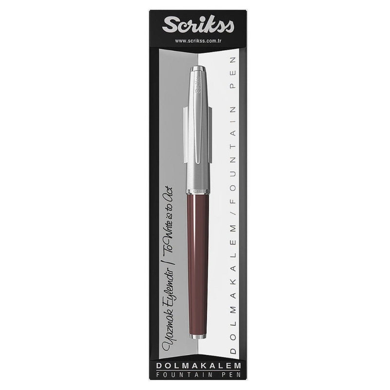 SCRIKSS, Fountain Pen - METROPOLIS 78 BURGUNDY 6