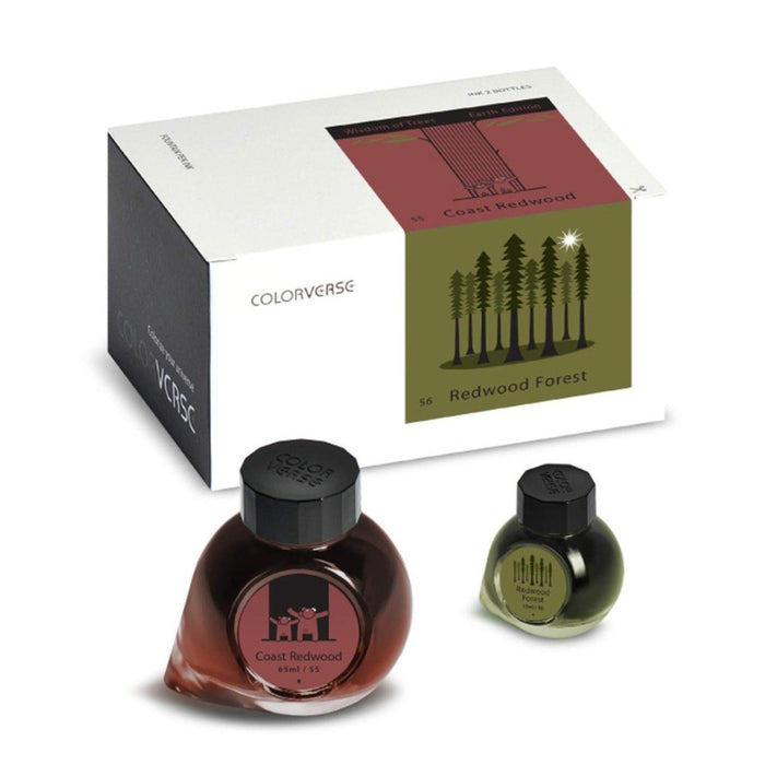 COLORVERSE, Ink 2 Bottles - EARTH EDITION Wisdom of Trees COAST REDWOOD & REDWOOD FOREST (65ml+15ml) 7