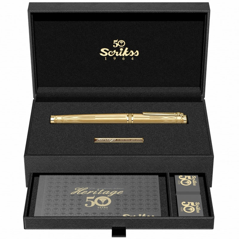 SCRIKSS, Roller Pen - HERITAGE GOLD GT.