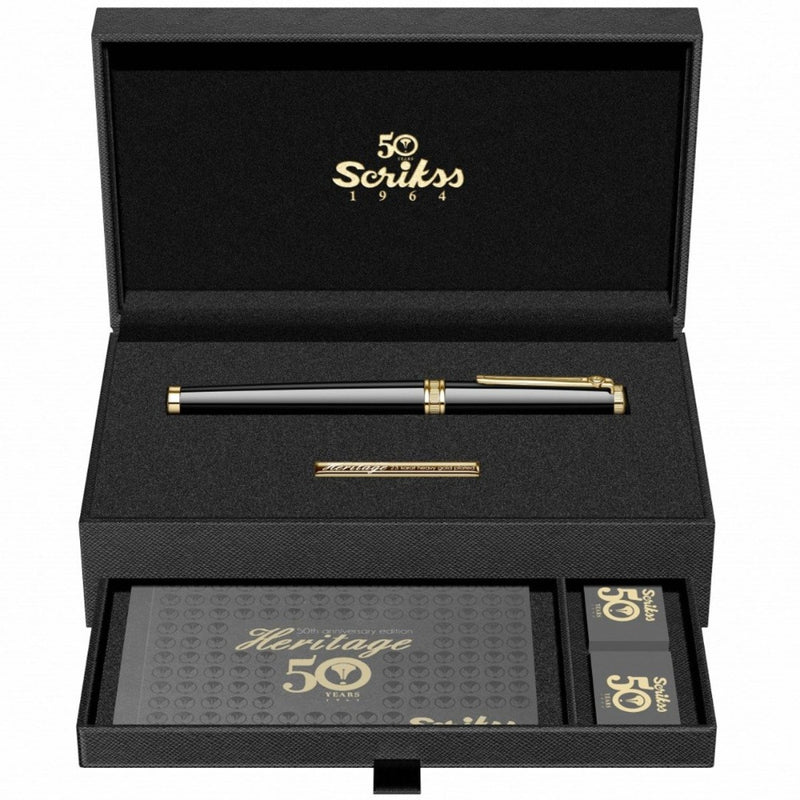 SCRIKSS, Fountain Pen - HERITAGE BLACK GT 18