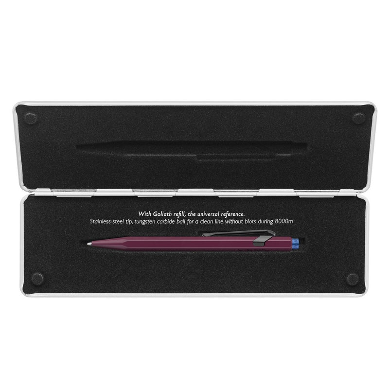 CARAN d'ACHE, Ballpoint Pen - CLAIM YOUR STYLE Limited Edition BURGUNDY 3