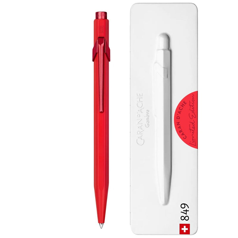 CARAN d'ACHE, Ballpoint Pen - CLAIM YOUR STYLE Limited Edition SCARLET RED 2