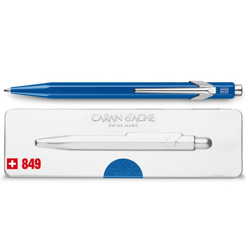 CARAN d'ACHE, Ballpoint Pen - 849 METAL-X BLUE.