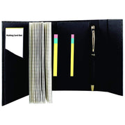 SCRIKSS, Ballpoint Pen + A6 Diary - KNIGHT 88 GOLD MATT BLACK GIFT SET 2