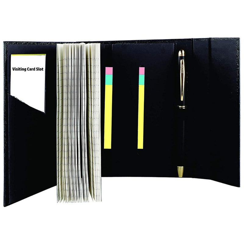 SCRIKSS, Ballpoint Pen + A6 Diary - KNIGHT 88 GOLD MATT BLACK GIFT SET 2