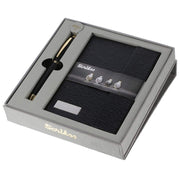 SCRIKSS, Ballpoint Pen + A6 Diary - KNIGHT 88 GOLD MATT BLACK GIFT SET 3