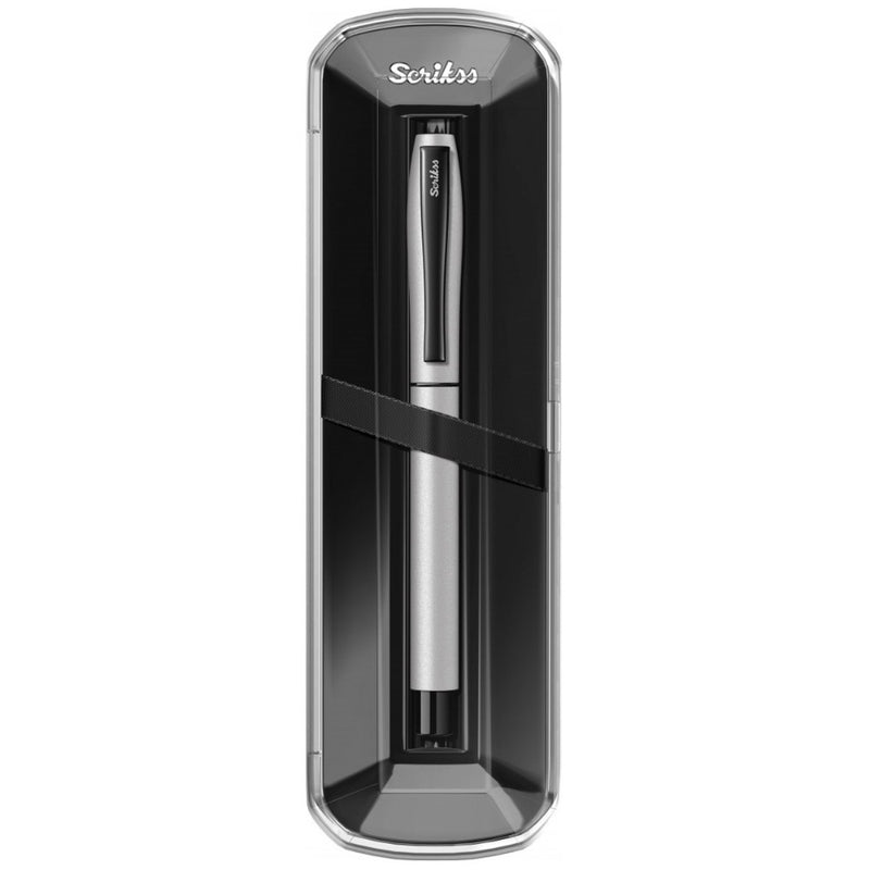 SCRIKSS, Roller Pen - CARNIVAL SATIN SILVER BT.