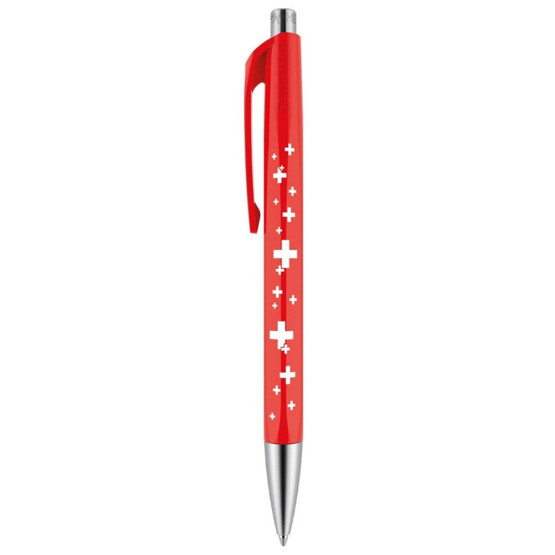 CARAN d'ACHE, Ballpoint Pen - INFINITE SWISS CROSS RED.