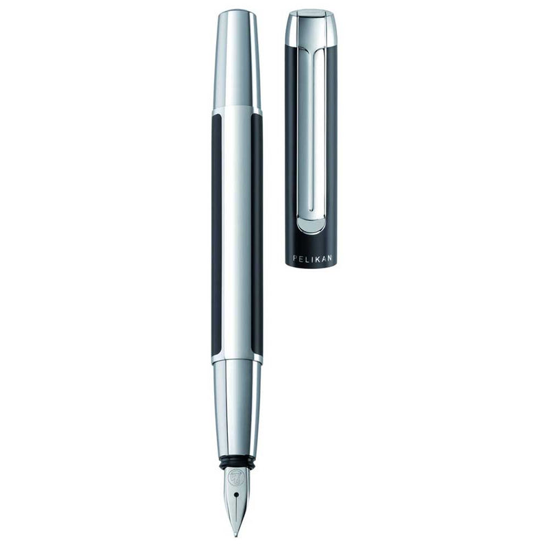 PELIKAN, Fountain Pen - PURA P40 BLACK/SILVER.