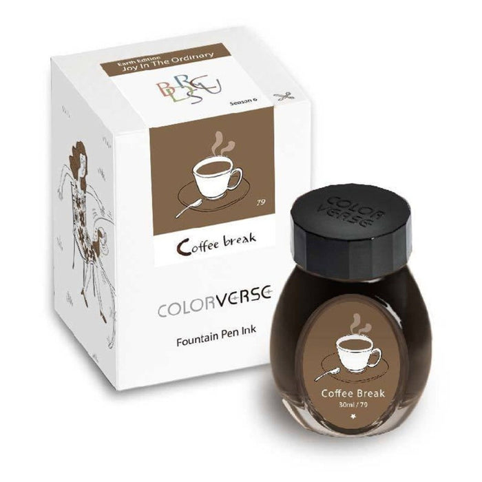 COLORVERSE, Ink Bottle - JOY IN THE ORDINARY Earth Edition COFFEE BREAK (30ml) 4