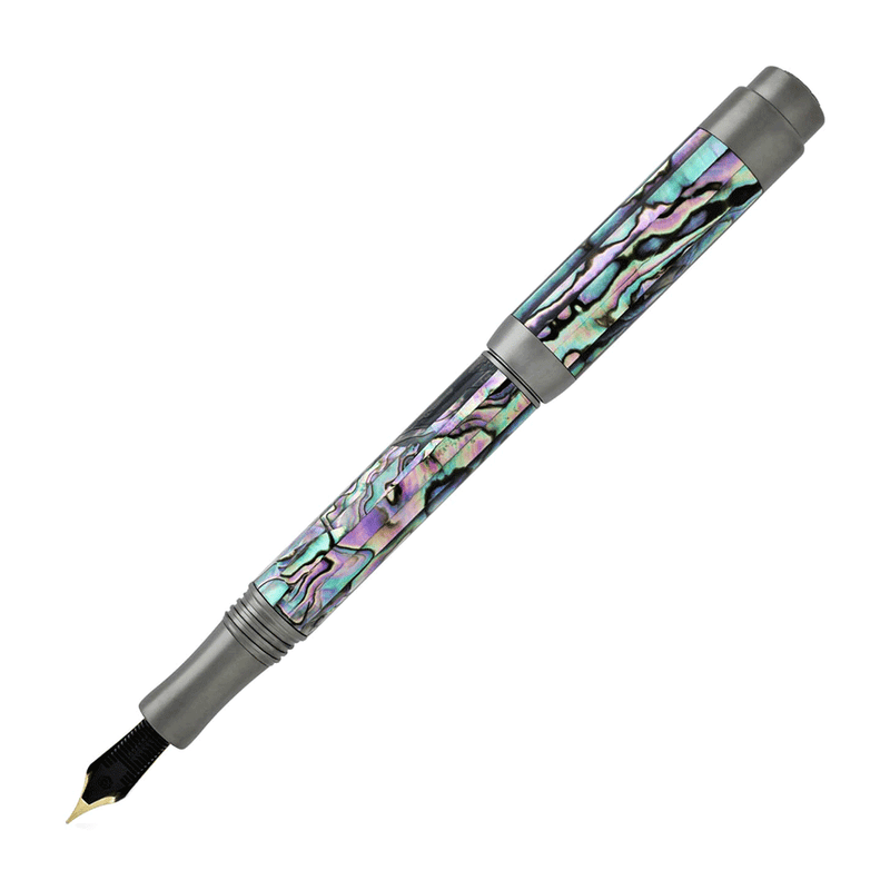 LABAN, Fountain Pen - ABALONE GUN METAL. 3