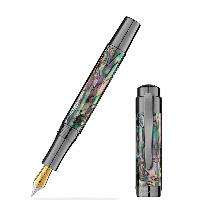 LABAN, Fountain Pen - ABALONE GUN METAL. 1