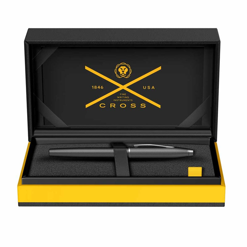 CROSS, Fountain Pen - CENTURY II BLACK MICRO-KNURL BT. 7