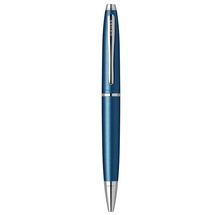 CROSS, Ballpoint Pen - CALAIS MATTE METALLIC MIDNIGHT BLUE. 