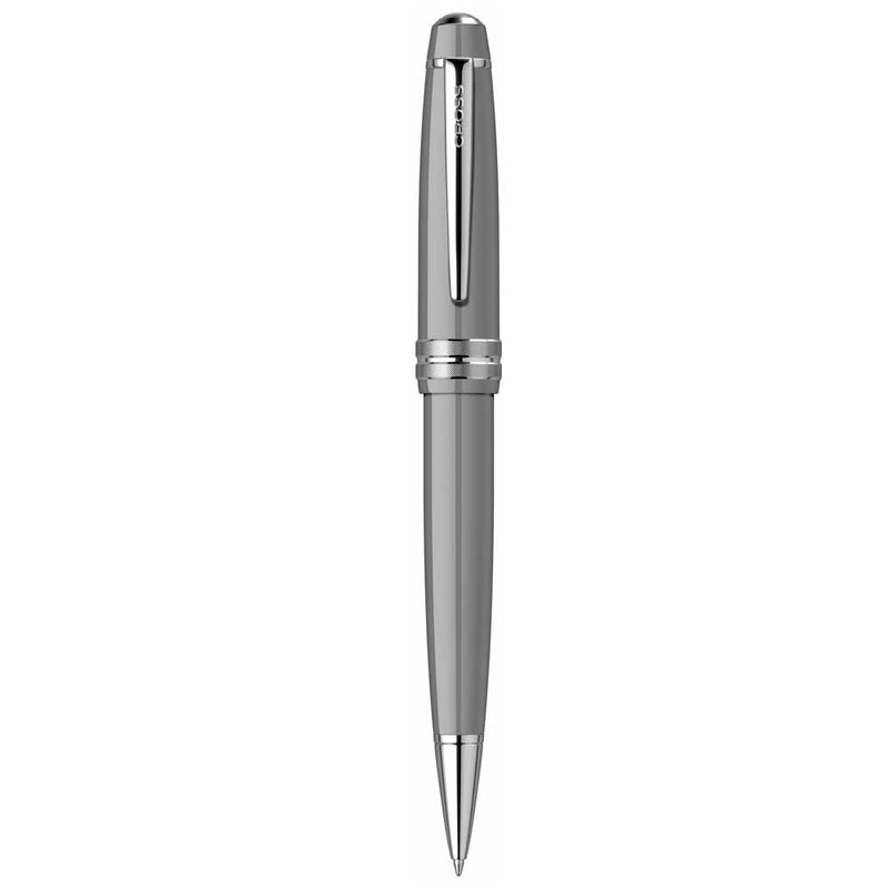 CROSS, Ballpoint Pen - BAILEY LIGHT GLOSSY RESIN GRAY CT. 3