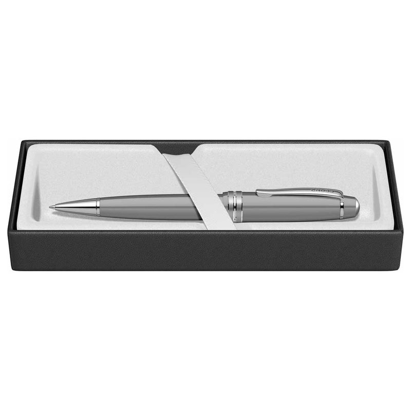 CROSS, Ballpoint Pen - BAILEY LIGHT GLOSSY RESIN GRAY CT.  5
