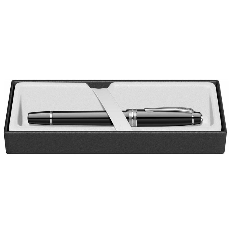 CROSS, Rollerball Pen - BAILEY LIGHT GLOSSY RESIN BLACK CT. 6