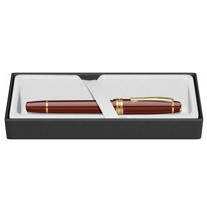 CROSS, Rollerball Pen - BAILEY LIGHT GLOSSY RESIN BURGUNDY GT. 6