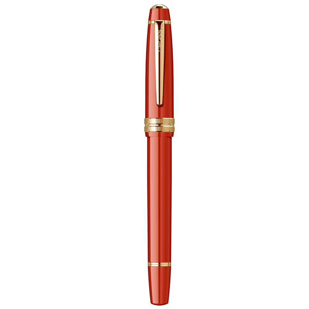 CROSS, Rollerball Pen - BAILEY LIGHT GLOSSY RESIN AMBER GT. 