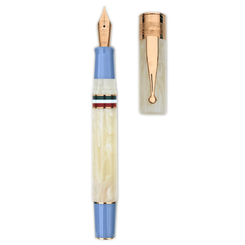 GIOIA, Fountain Pen & Rollerball Pen - PARTENOPE AVORIO RGT.