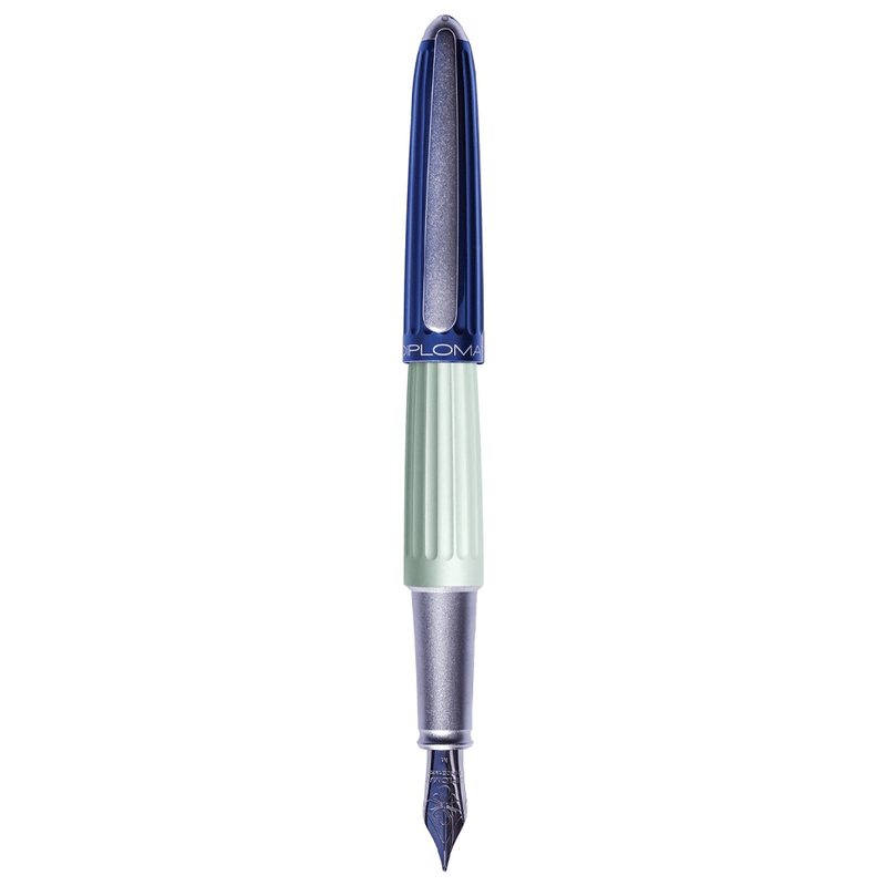 DIPLOMAT, Fountain Pen - AERO BLUE/SILVER.