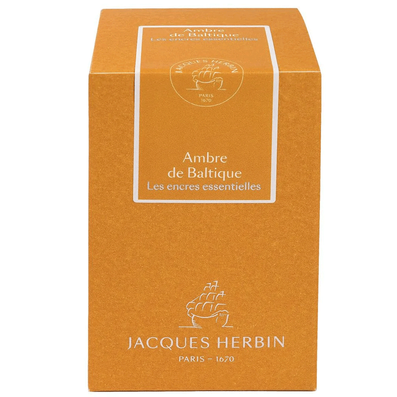 JACQUES HERBIN, Ink Bottle - Les encres Essentielles AMBRE DE BALTIQUE (50mL).