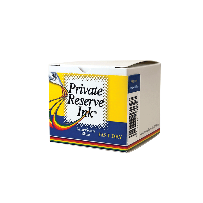 PRIVATE RESERVE, Ink Bottle - FAST DRY Inks AMERICAN BLUE (60mL).