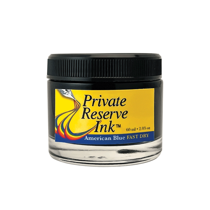 PRIVATE RESERVE, Ink Bottle - FAST DRY Inks AMERICAN BLUE (60mL).