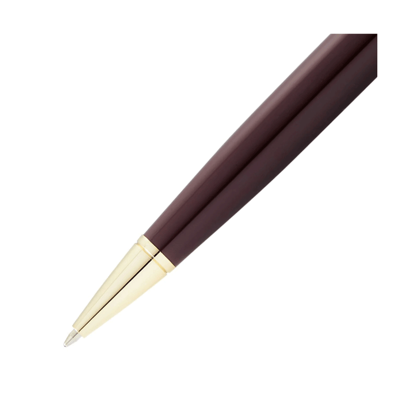 CROSS, Ballpoint Pen - BAILEY LIGHT Glossy Resin BURGUNDY GT.