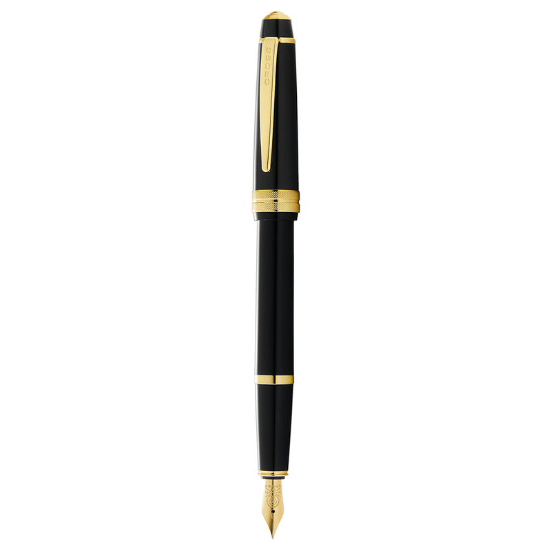 CROSS, Fountain Pen - BAILEY LIGHT Glossy Resin BLACK GT.