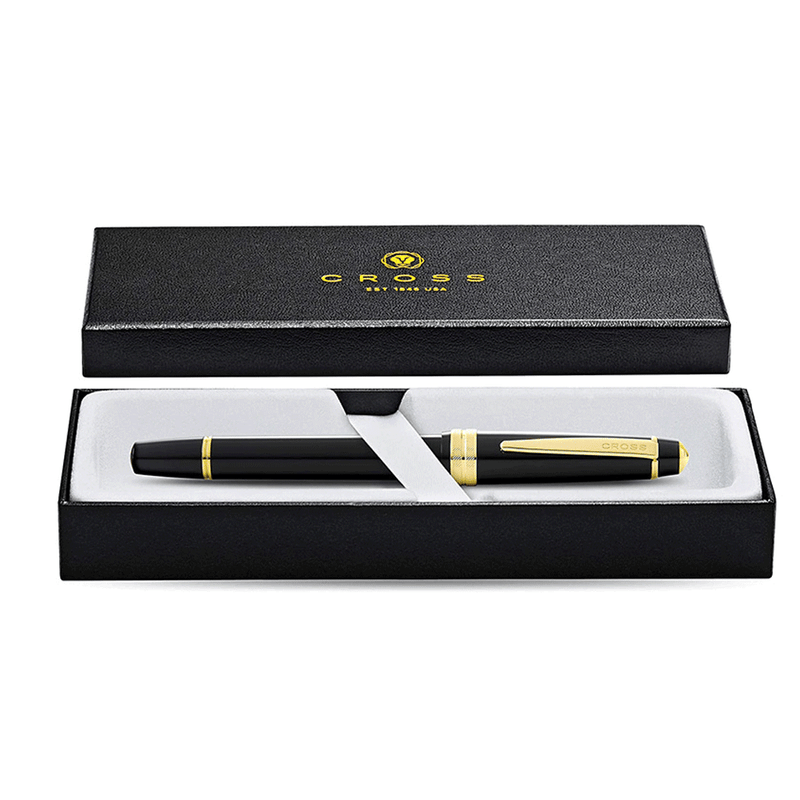 CROSS, Fountain Pen - BAILEY LIGHT Glossy Resin BLACK GT.