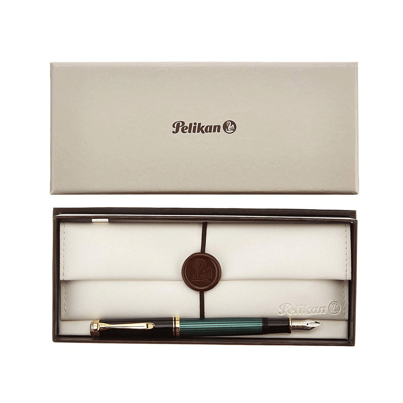 PELIKAN, Fountain Pen - SOUVERAN M400 14K BLACK/GREEN.