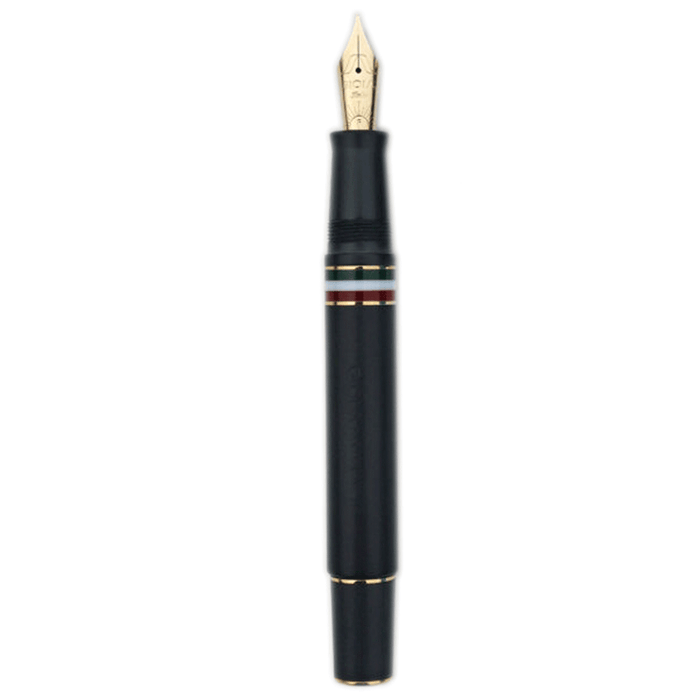 GIOIA, Fountain Pen & Rollerball Pen - PARTENOPE BLACK SAND GT.