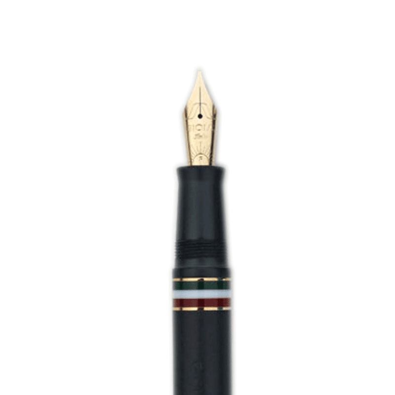 GIOIA, Fountain Pen & Rollerball Pen - PARTENOPE BLACK SAND GT.
