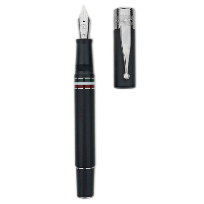 GIOIA, Fountain Pen & Rollerball Pen -  PARTENOPE BLACK SAND ST.