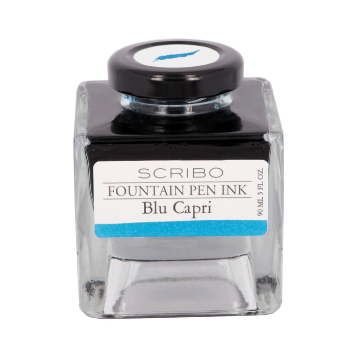 SCRIBO, Ink Bottle - BLU CAPRI (90ML).