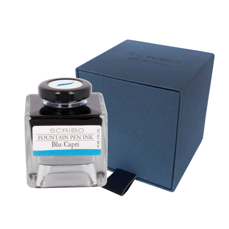 SCRIBO, Ink Bottle - BLU CAPRI (90ML).