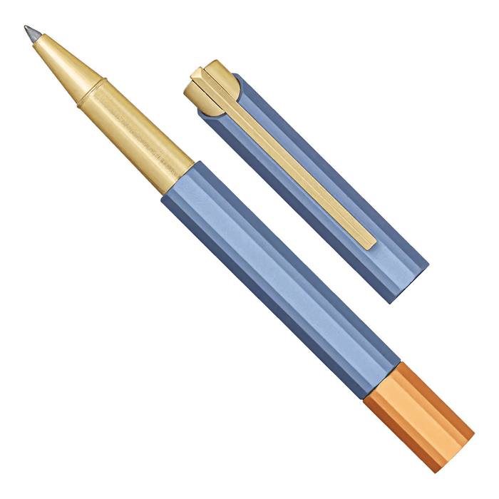 YSTUDIO, Rollerball Pen - Glamour Series Evolve Bihex BLUE GIN.