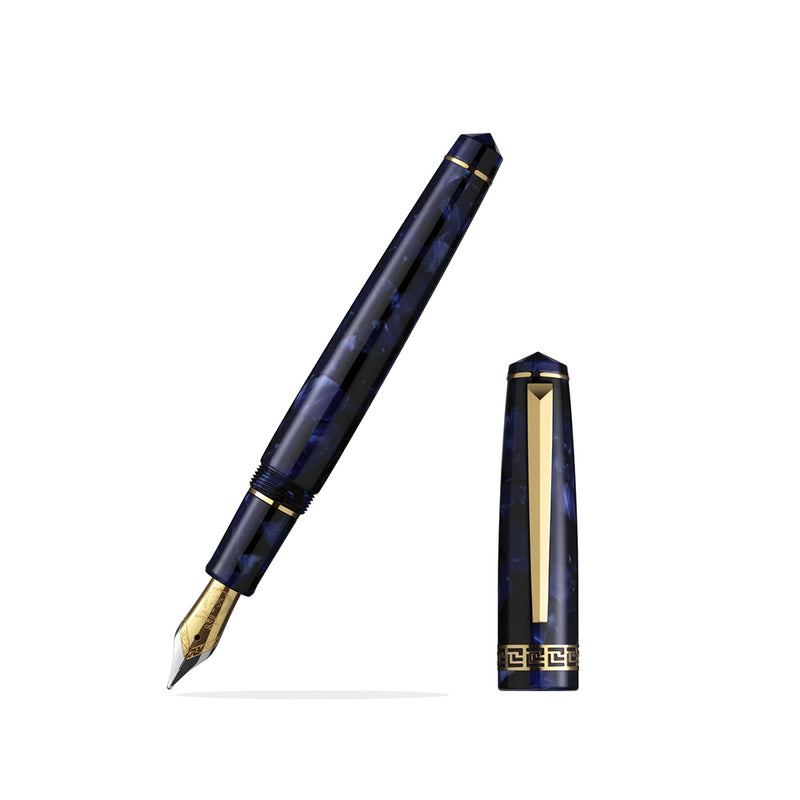 LABAN, Fountain Pen - ROSA BLUE MARBLE.