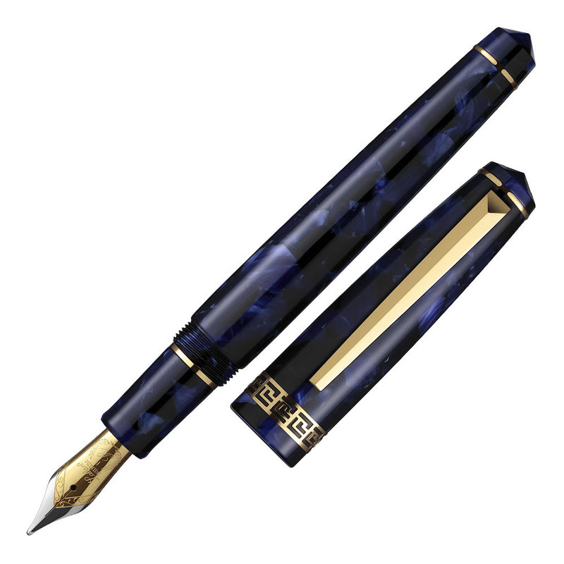 LABAN, Fountain Pen - ROSA BLUE MARBLE.