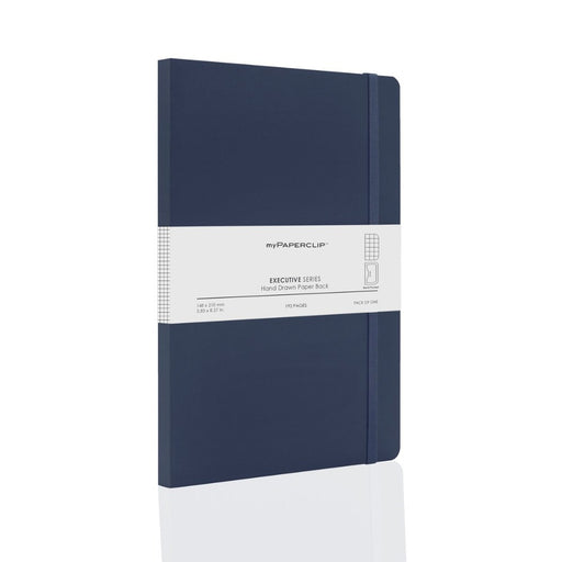 myPAPERCLIP, NoteBook - EXECUTIVE Series A5 192 Pages BLUE 