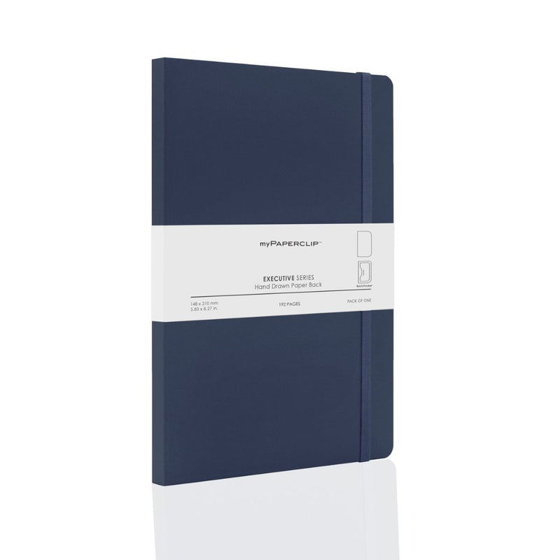 myPAPERCLIP, NoteBook - EXECUTIVE Series A5 192 Pages BLUE 1