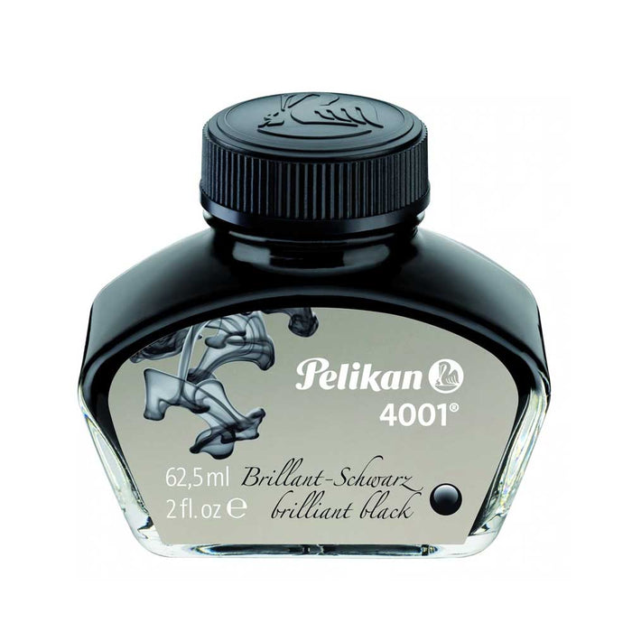 PELIKAN, Ink Bottle - 4001 BRILLIANT BLACK (62.5mL).