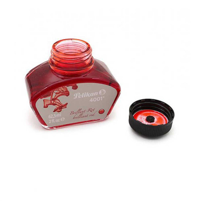PELIKAN, Ink Bottle - 4001 BRILLIANT RED (62.5mL).